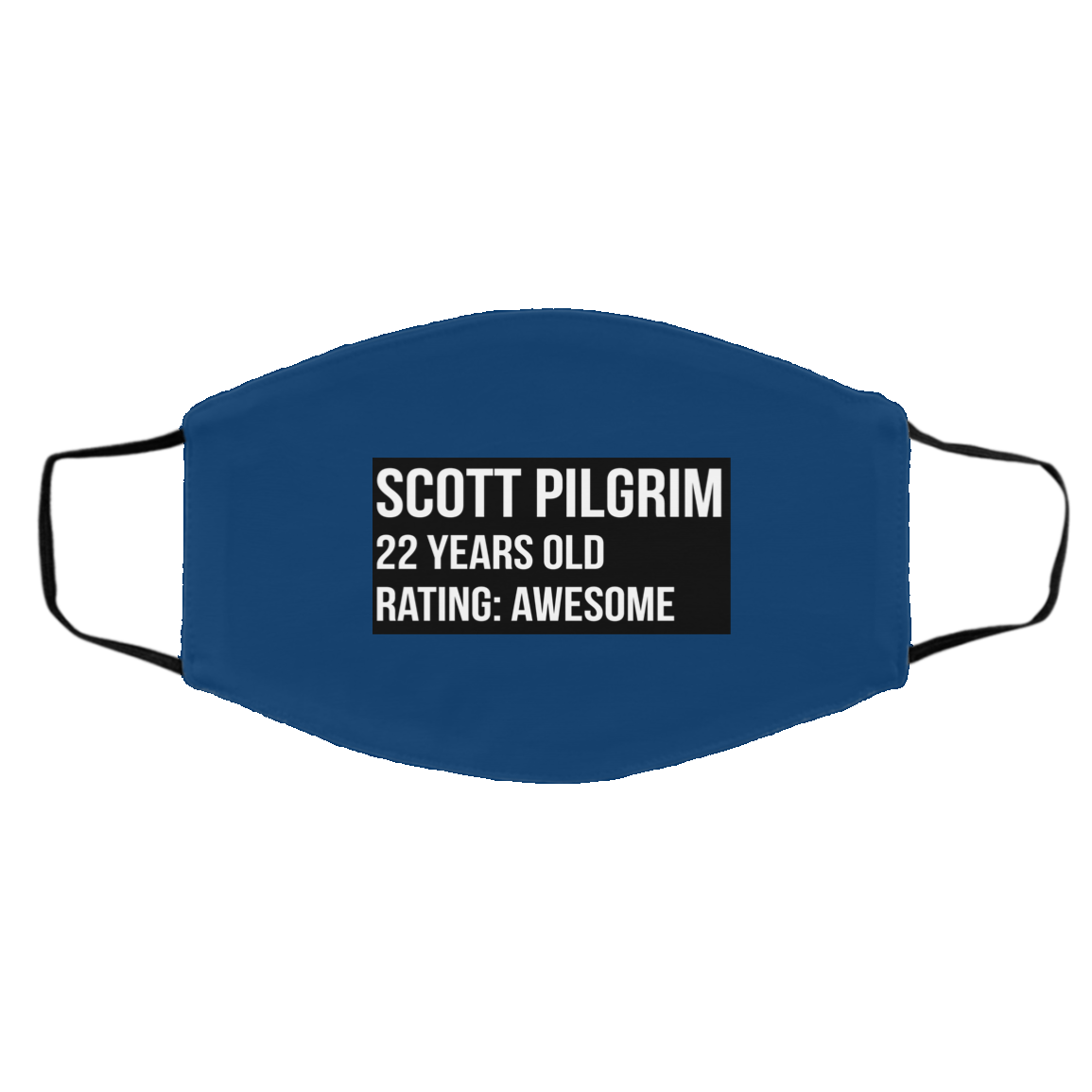 Scott Pilgrim 22 Years Old Rating Awesome Face Mask