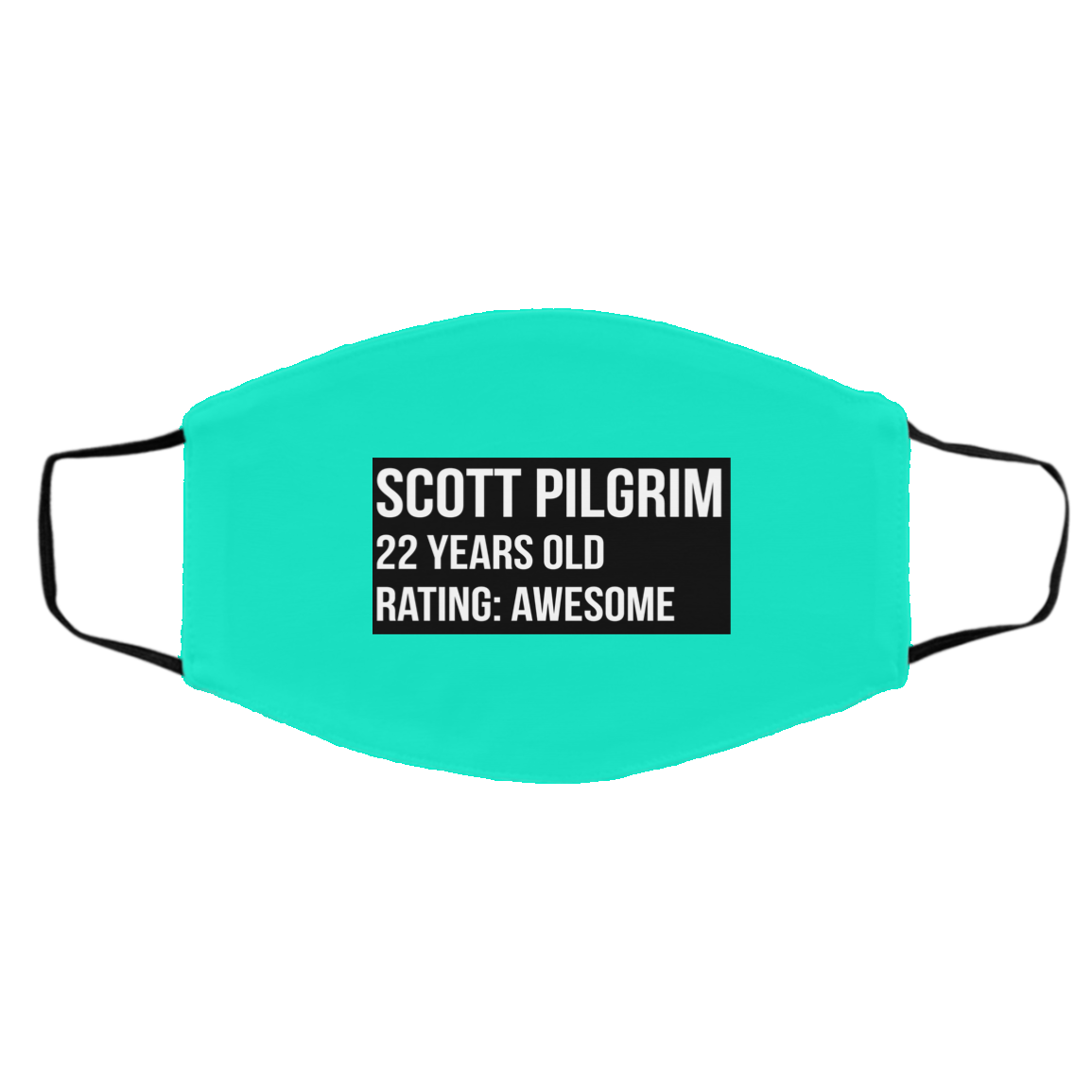 Scott Pilgrim 22 Years Old Rating Awesome Face Mask