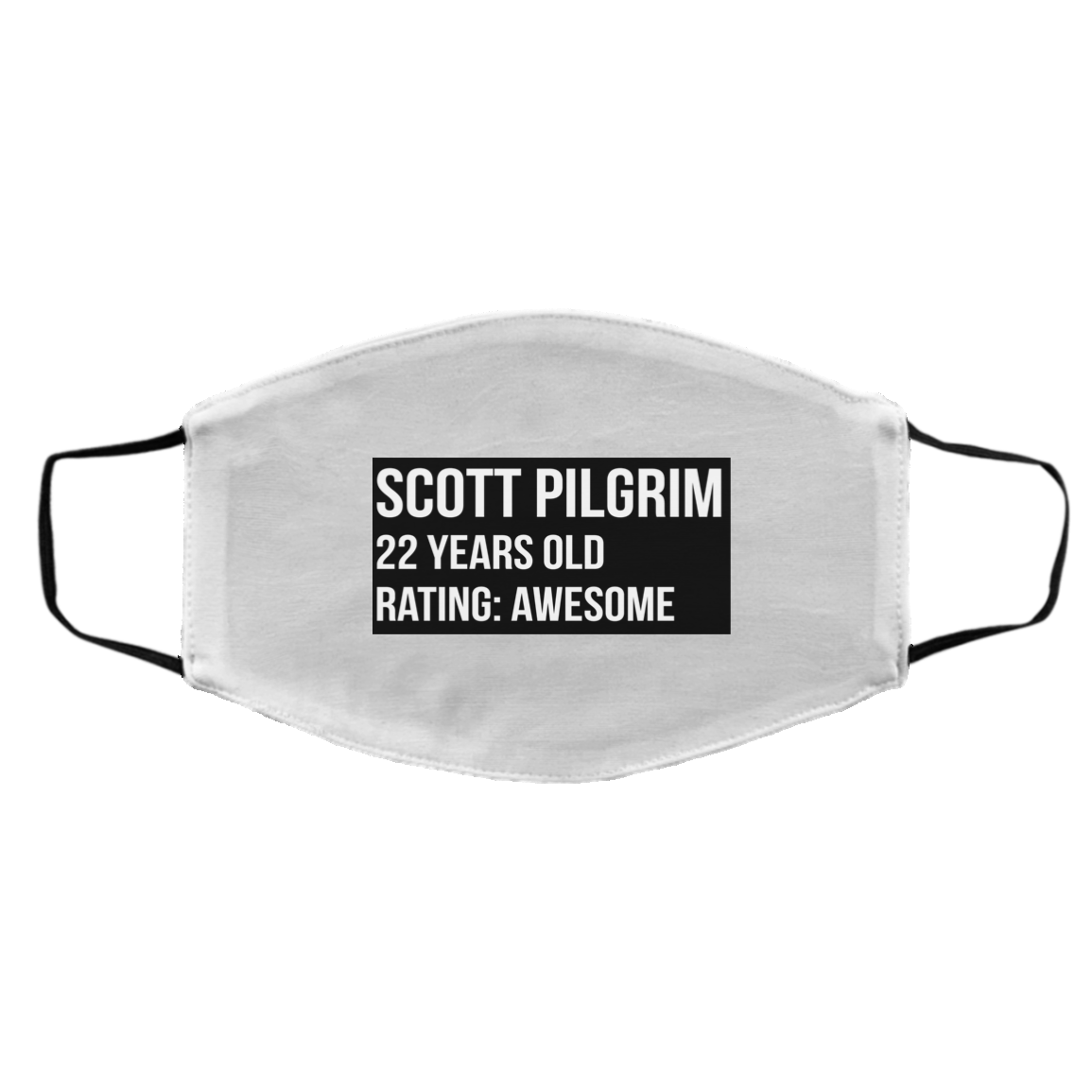 Scott Pilgrim 22 Years Old Rating Awesome Face Mask