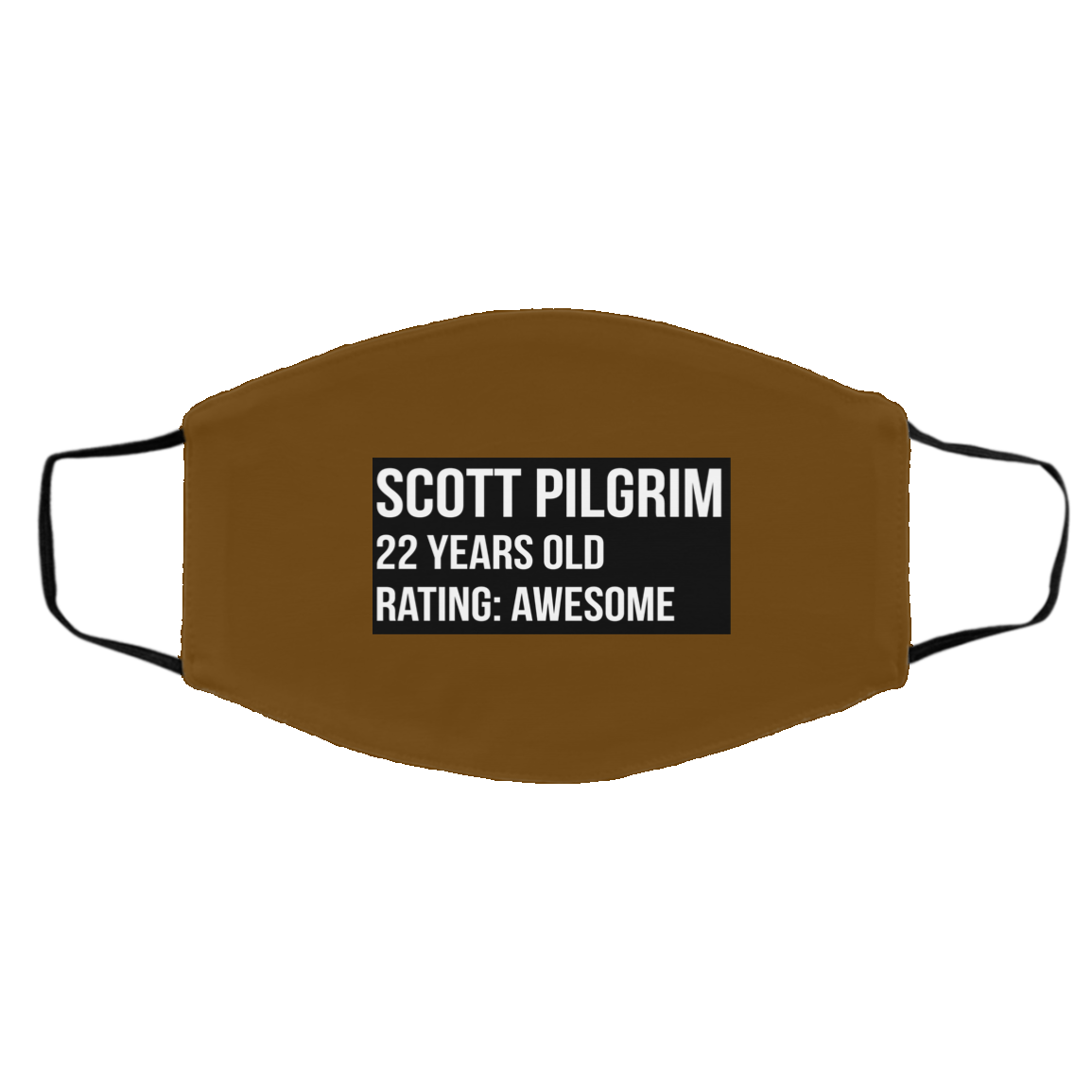 Scott Pilgrim 22 Years Old Rating Awesome Face Mask