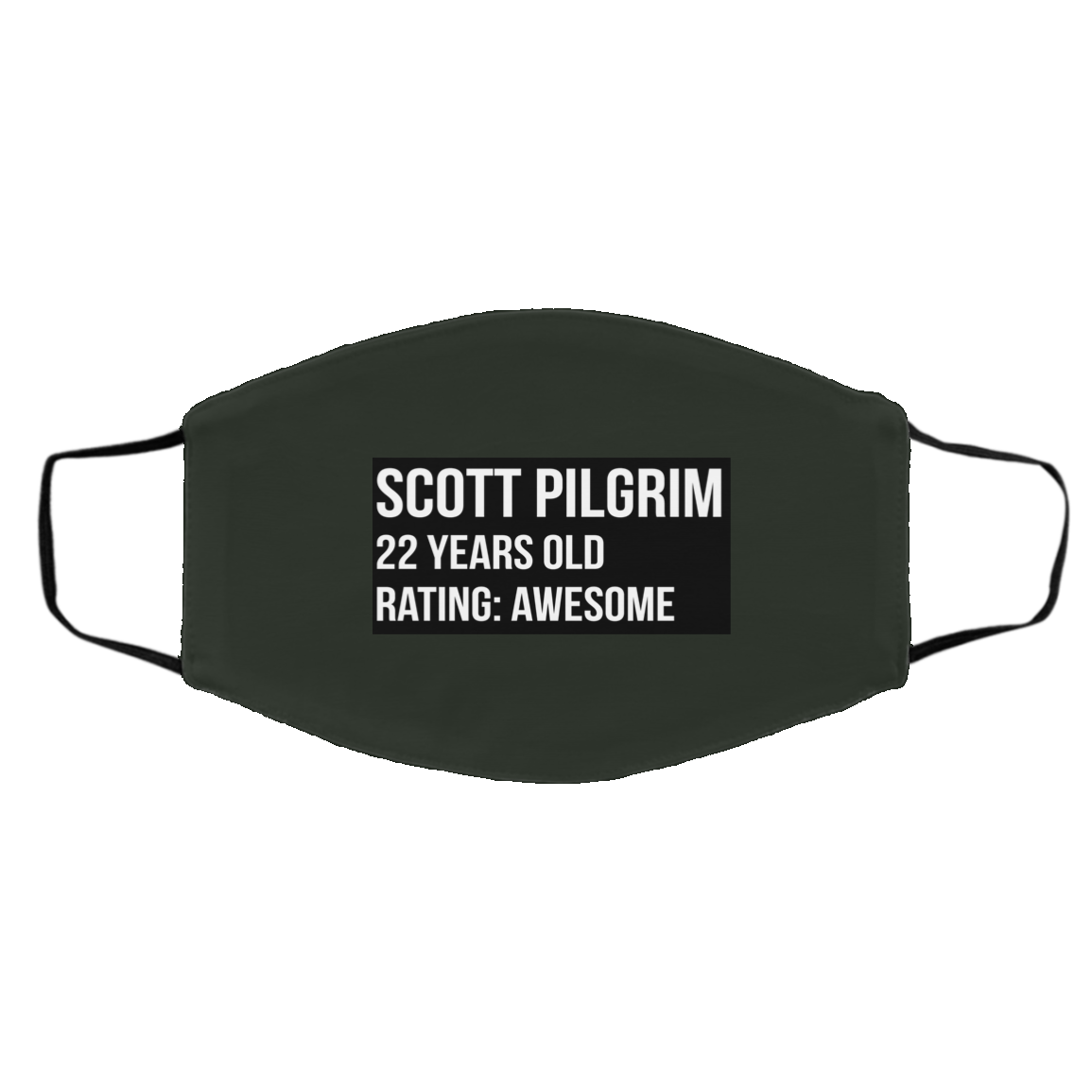 Scott Pilgrim 22 Years Old Rating Awesome Face Mask