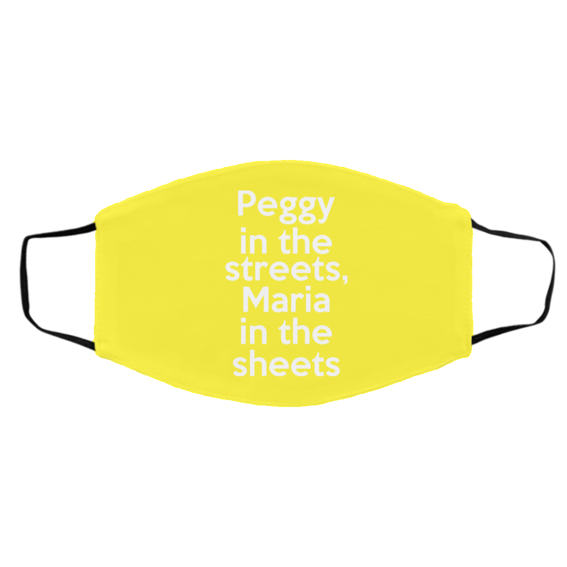 Peggy In The Streets Maria In The Sheets Face Mask