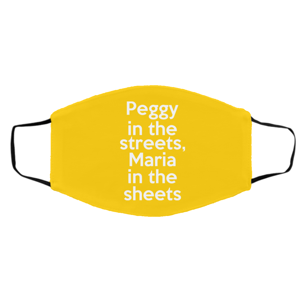 Peggy In The Streets Maria In The Sheets Face Mask
