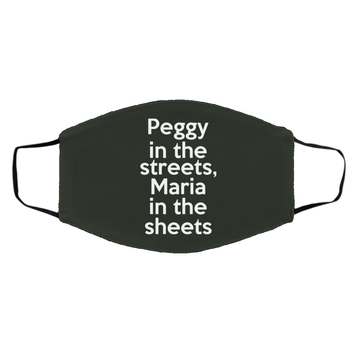 Peggy In The Streets Maria In The Sheets Face Mask