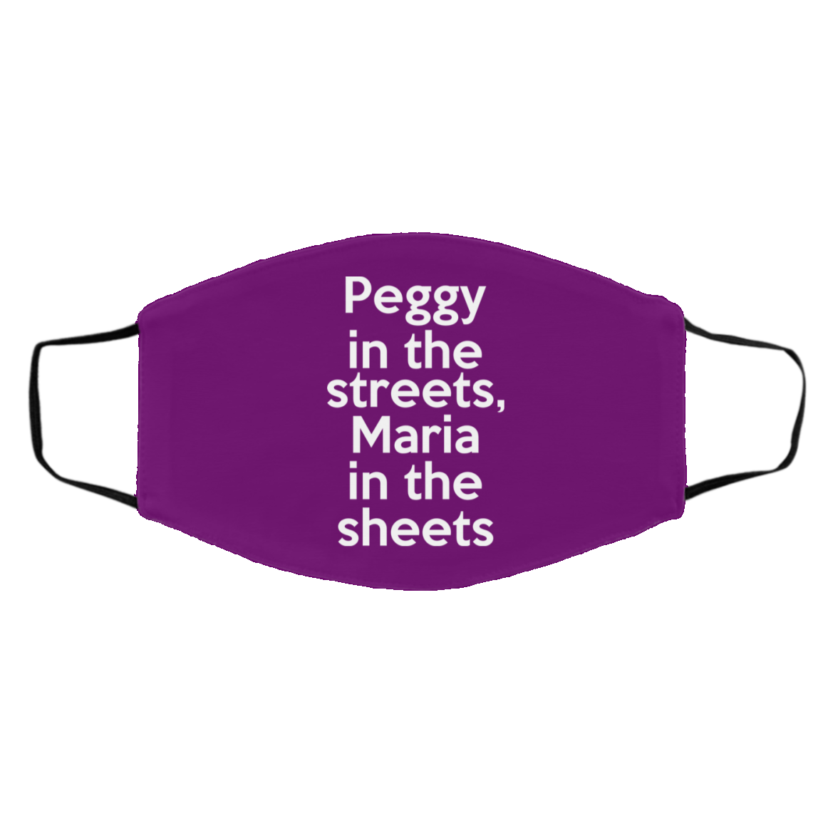 Peggy In The Streets Maria In The Sheets Face Mask