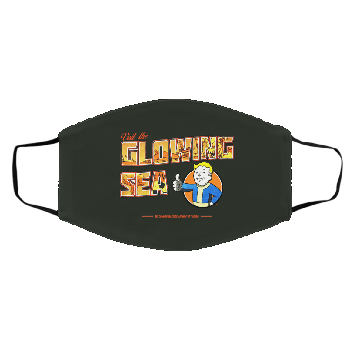 Visit The Glowing Sea The Commonwealth Department Of Tourism Face Mask