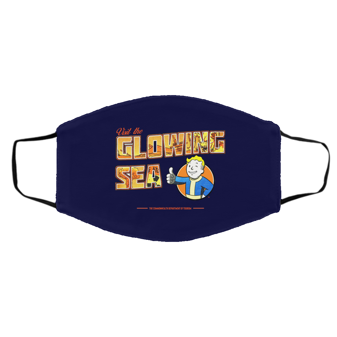 Visit The Glowing Sea The Commonwealth Department Of Tourism Face Mask