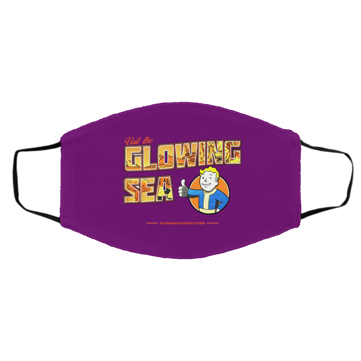 Visit The Glowing Sea The Commonwealth Department Of Tourism Face Mask