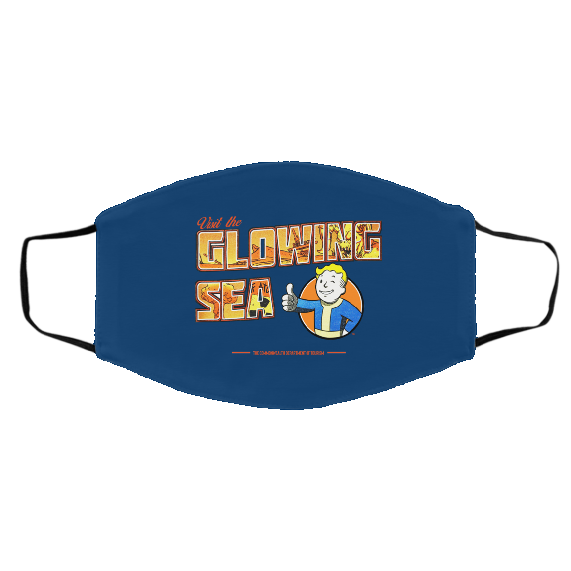Visit The Glowing Sea The Commonwealth Department Of Tourism Face Mask