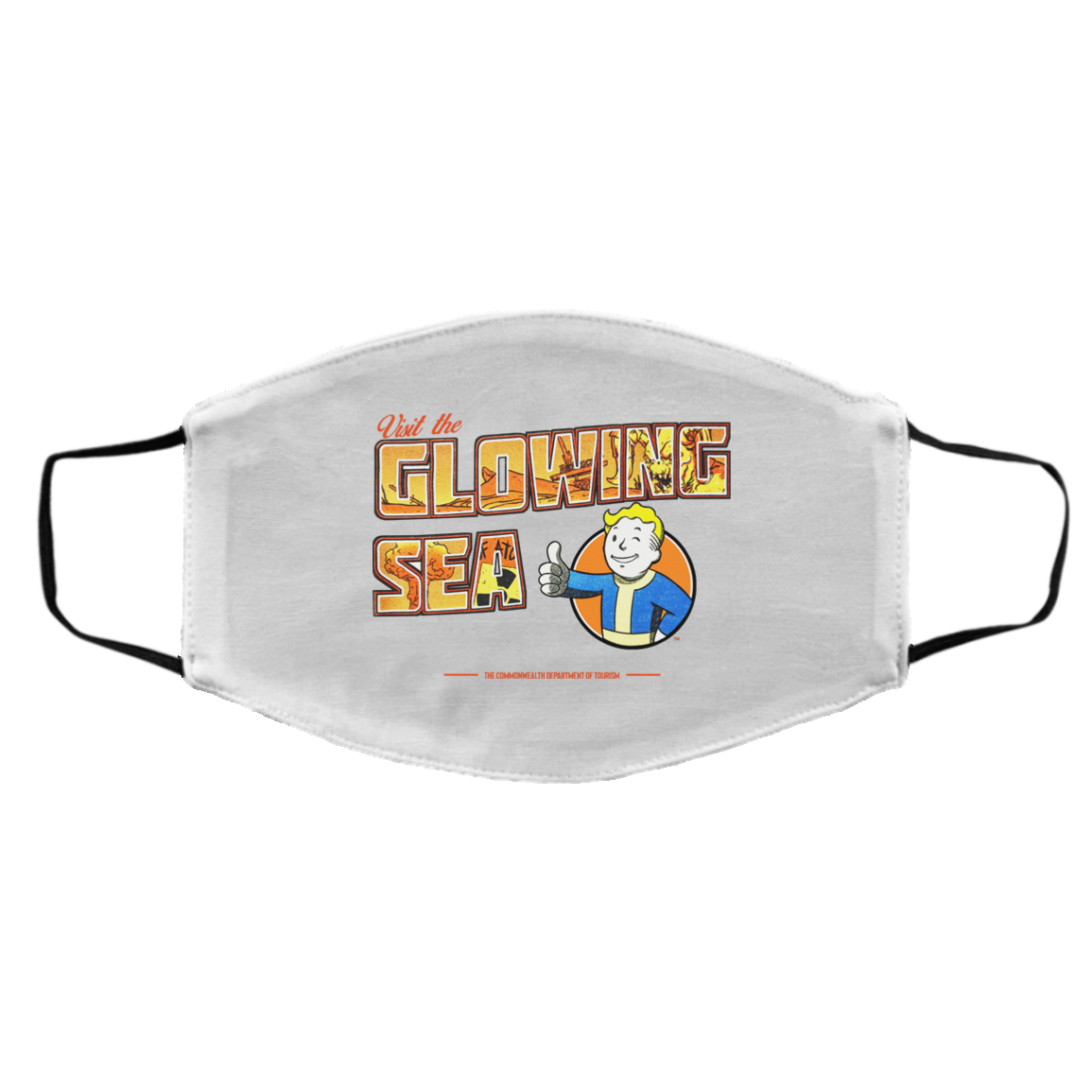 Visit The Glowing Sea The Commonwealth Department Of Tourism Face Mask