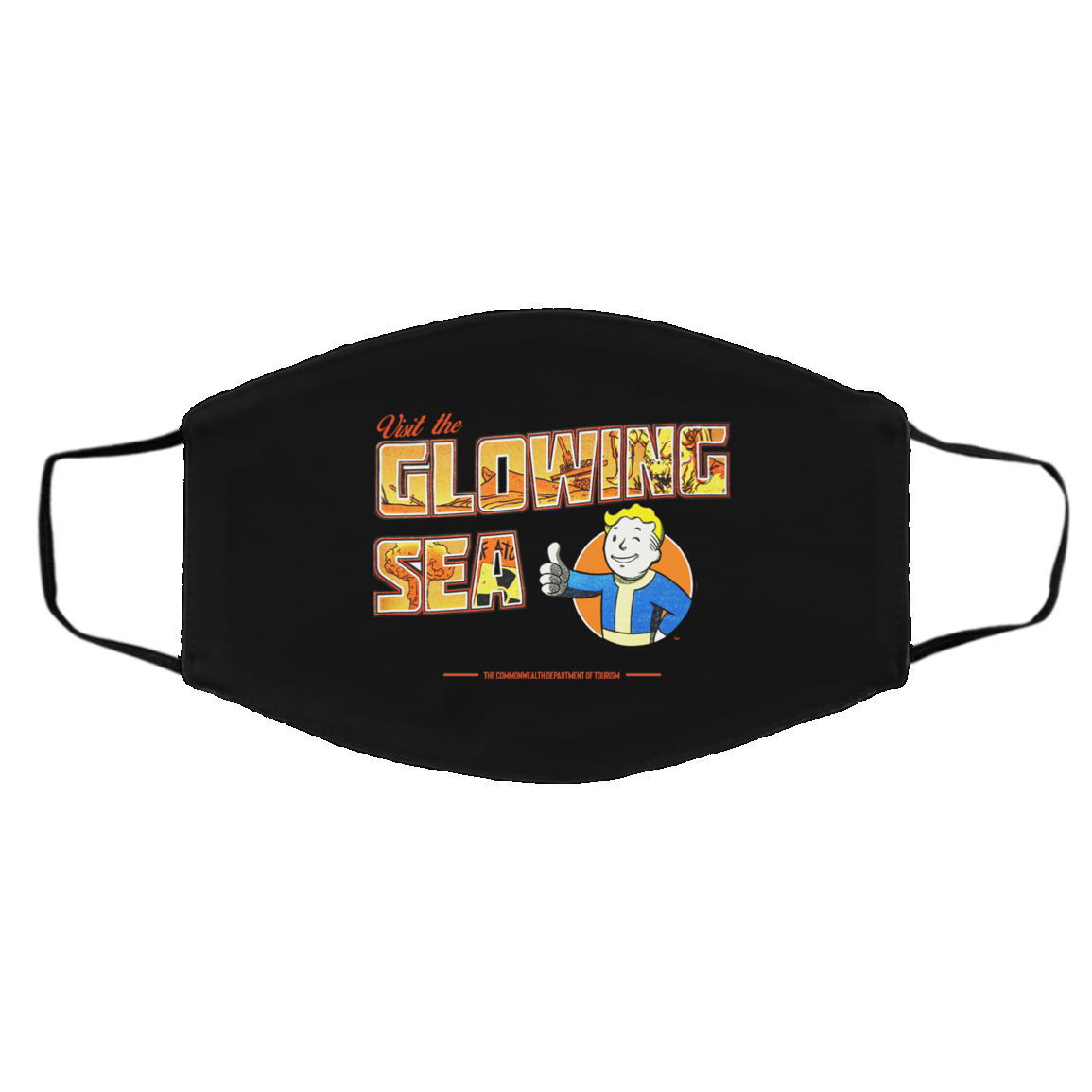 Visit The Glowing Sea The Commonwealth Department Of Tourism Face Mask