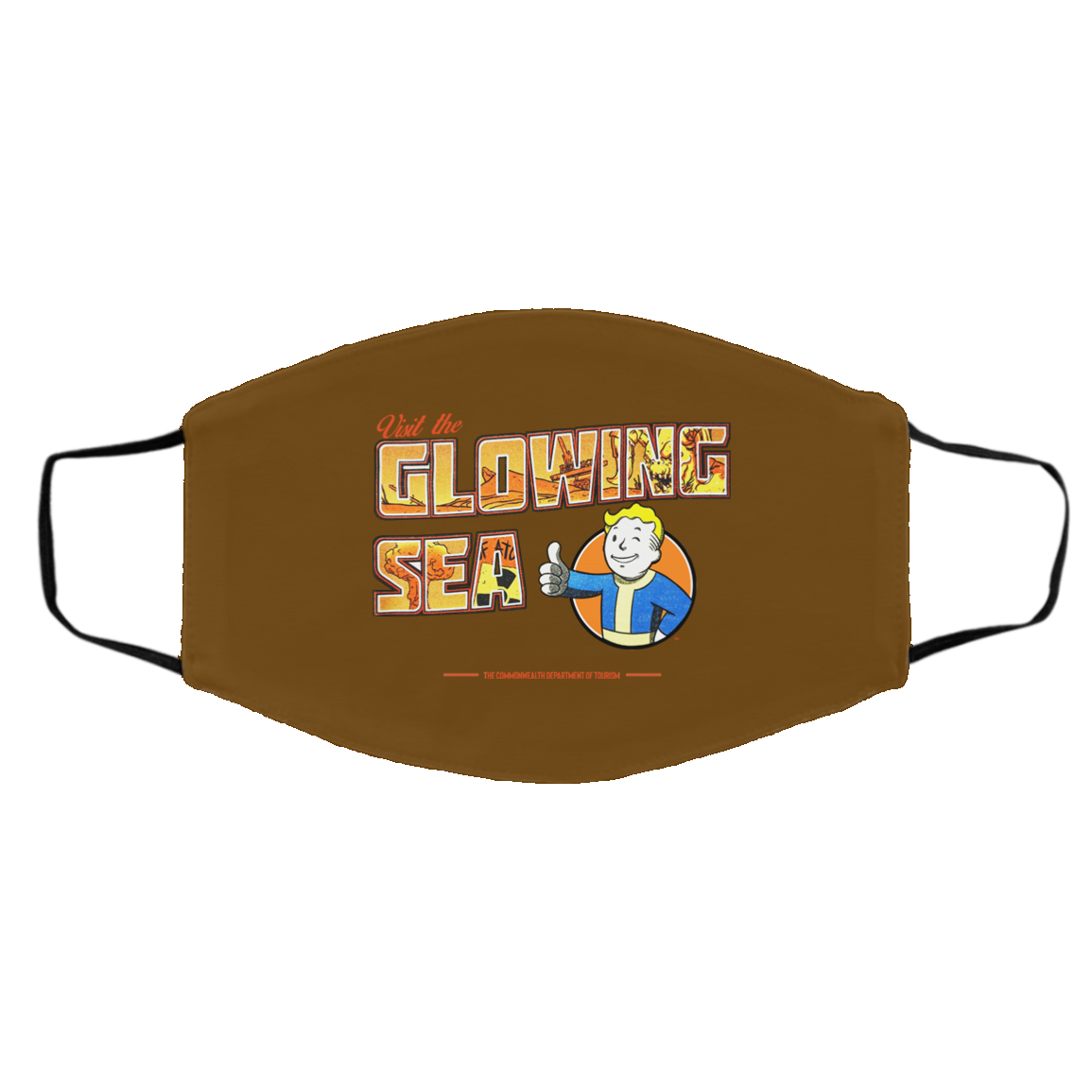 Visit The Glowing Sea The Commonwealth Department Of Tourism Face Mask