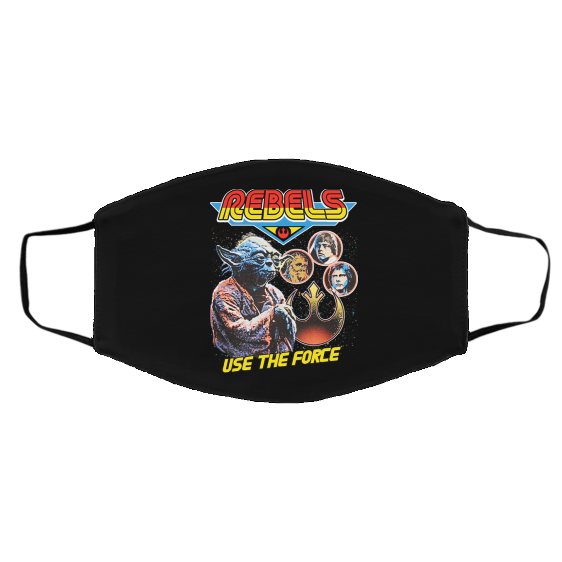 Star Wars Rebels Use The Force Yoda Luke Skywalker Chewbacca Han Solo Face Mask