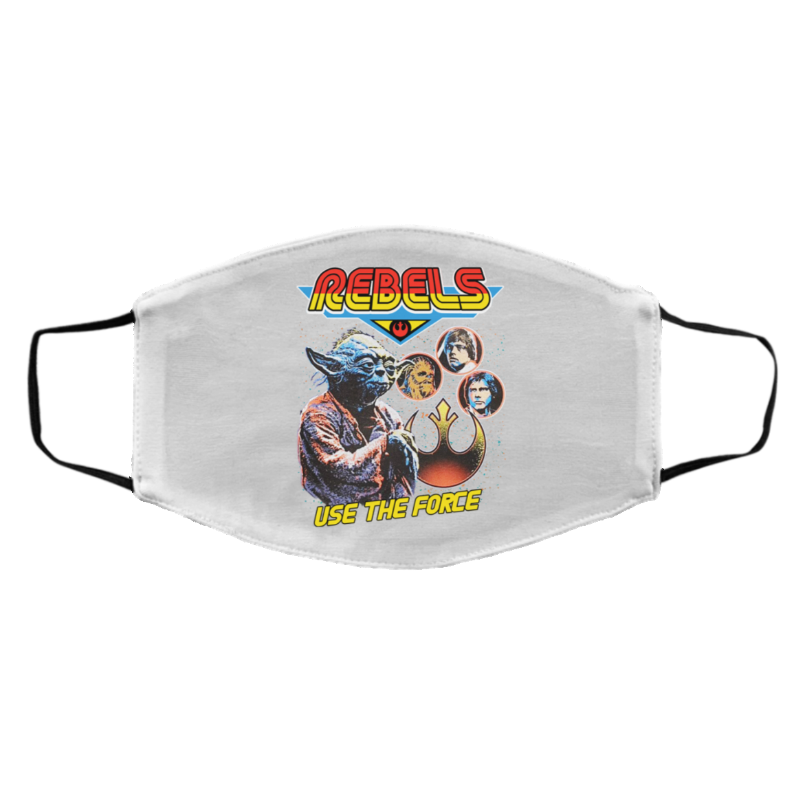 Star Wars Rebels Use The Force Yoda Luke Skywalker Chewbacca Han Solo Face Mask