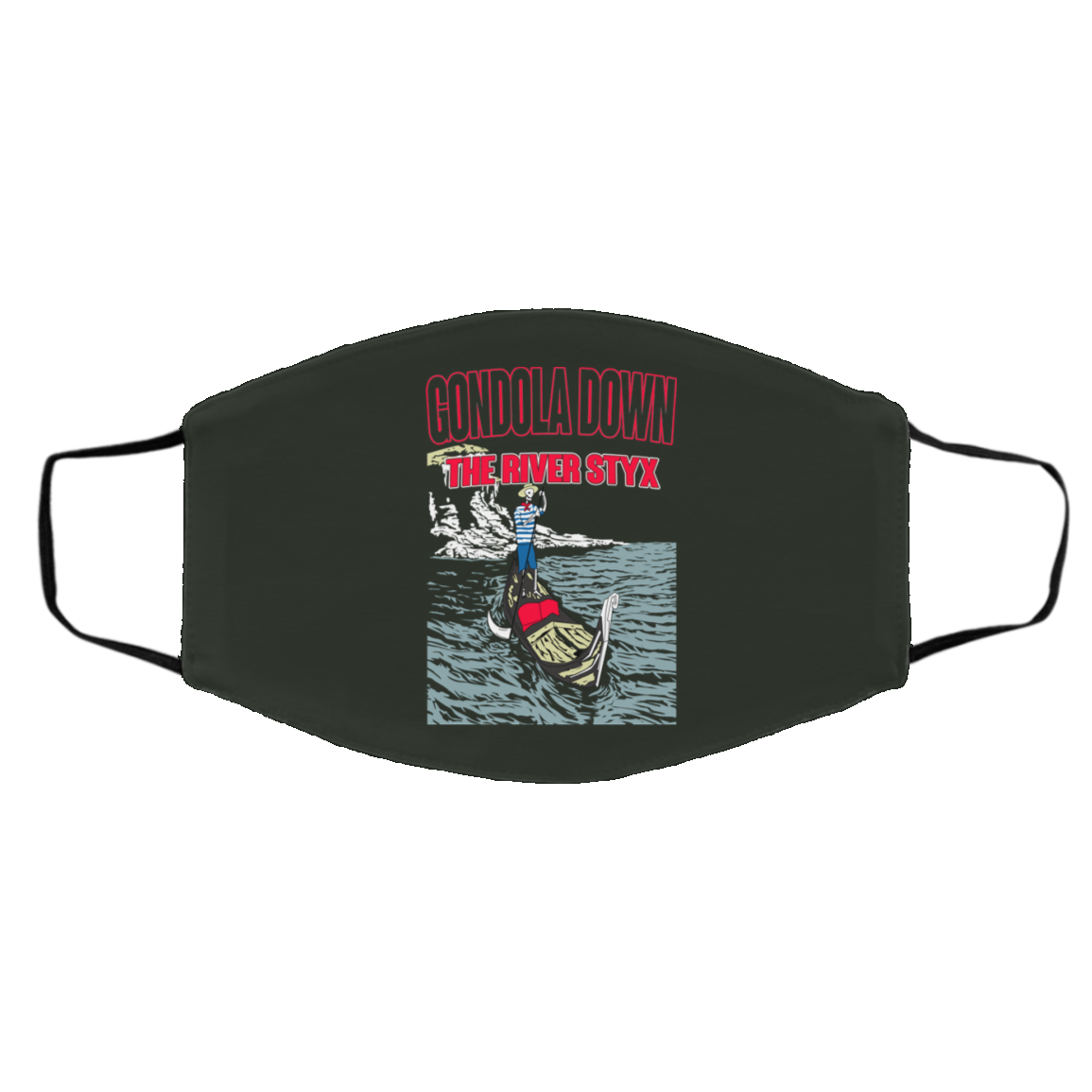 Gondola Down The River Styx Face Mask