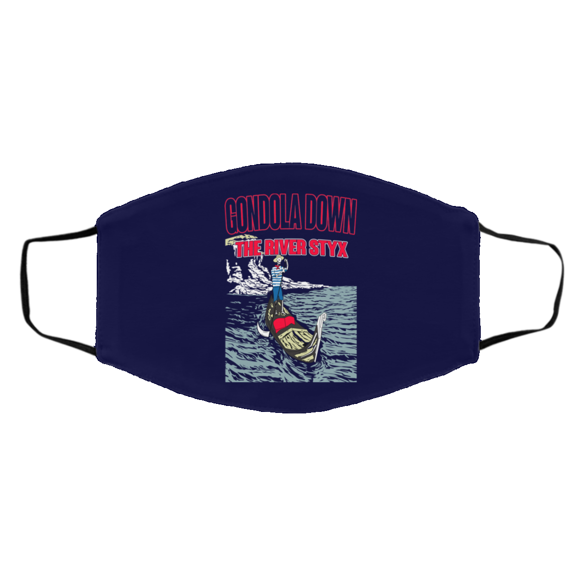 Gondola Down The River Styx Face Mask
