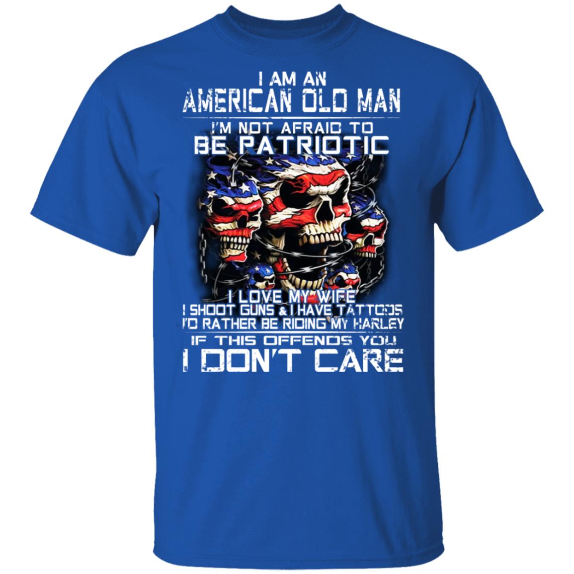 I Am An American Old Man Not Afraid To Be Patriotic Shirt, Hoodie, Tank