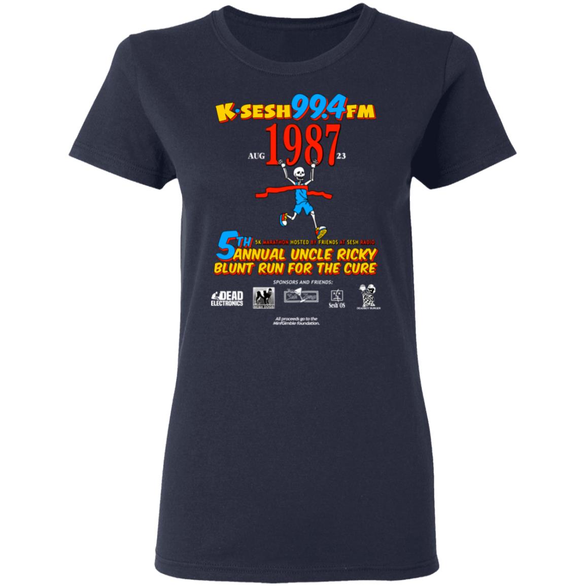 K·SESH 99.4FM 1987 5th Annual Uncle Ricky Lunt Run For The Cure Shirt, Hoodie, Tank