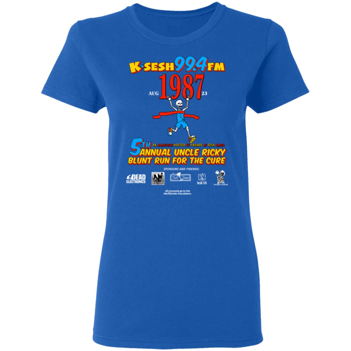 K·SESH 99.4FM 1987 5th Annual Uncle Ricky Lunt Run For The Cure Shirt, Hoodie, Tank