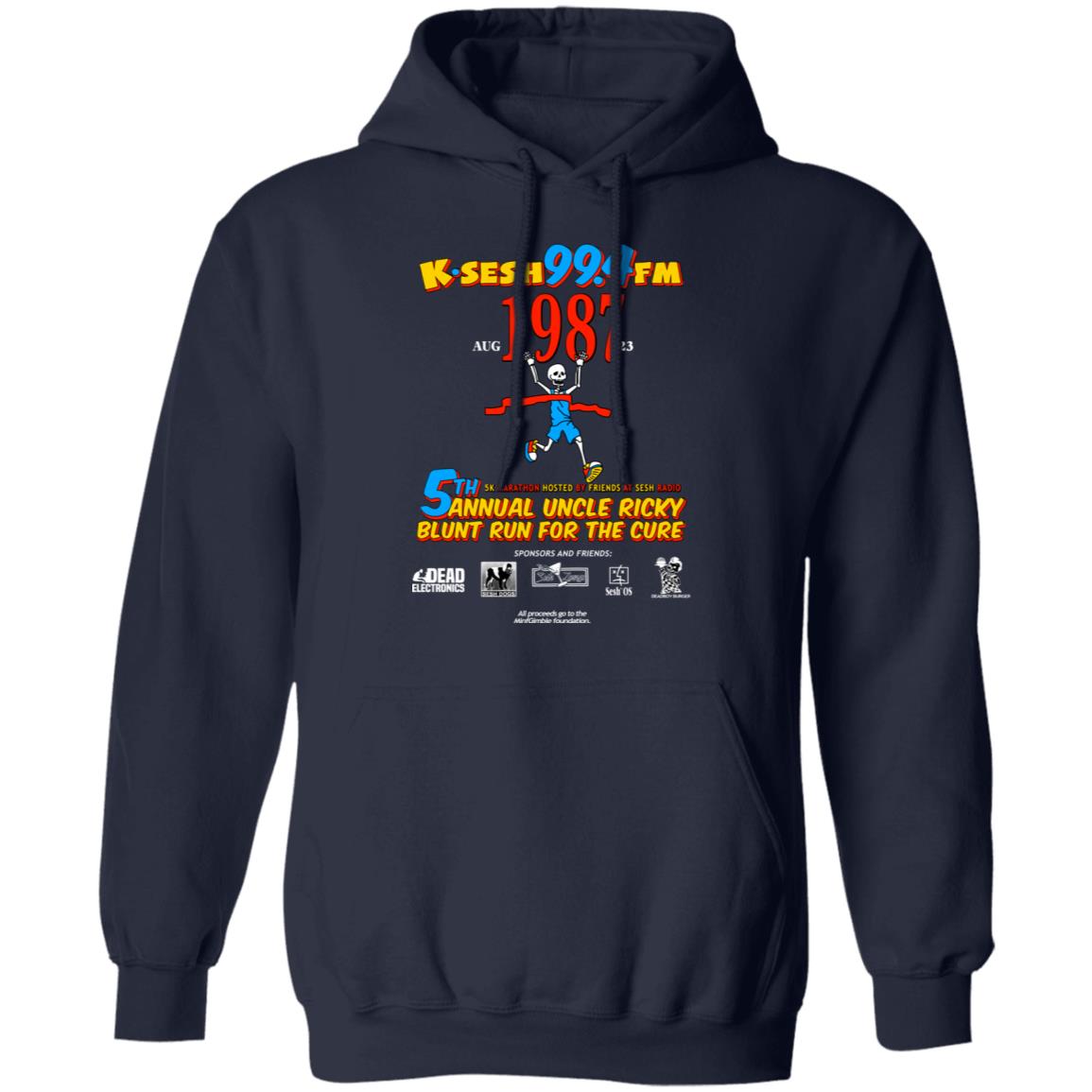 K·SESH 99.4FM 1987 5th Annual Uncle Ricky Lunt Run For The Cure Shirt, Hoodie, Tank