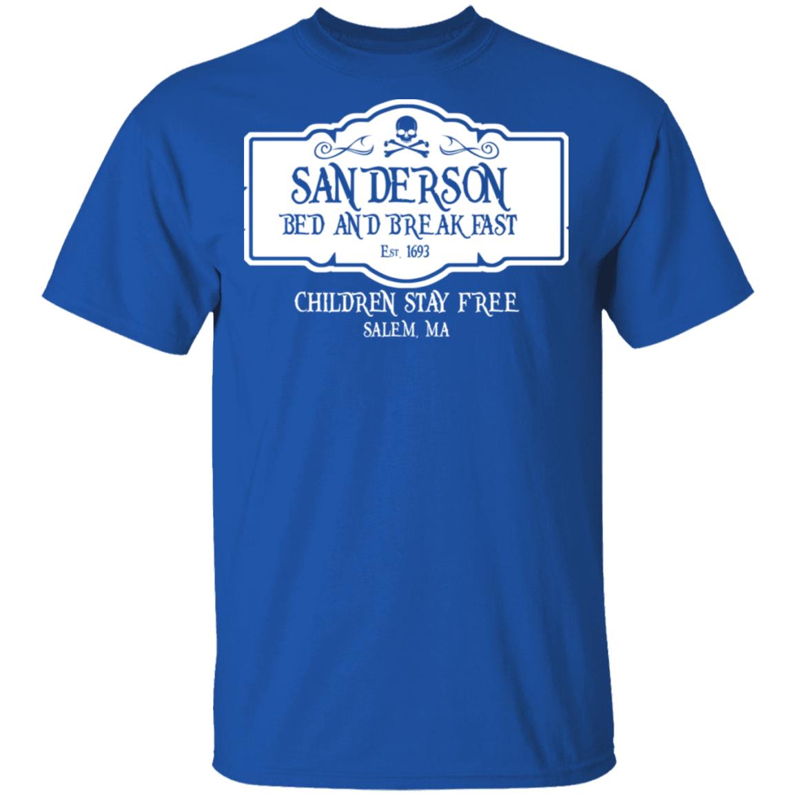 Sanderson Bed And Breakfast Est 1963 Children Stay Free Shirt, Hoodie, Tank
