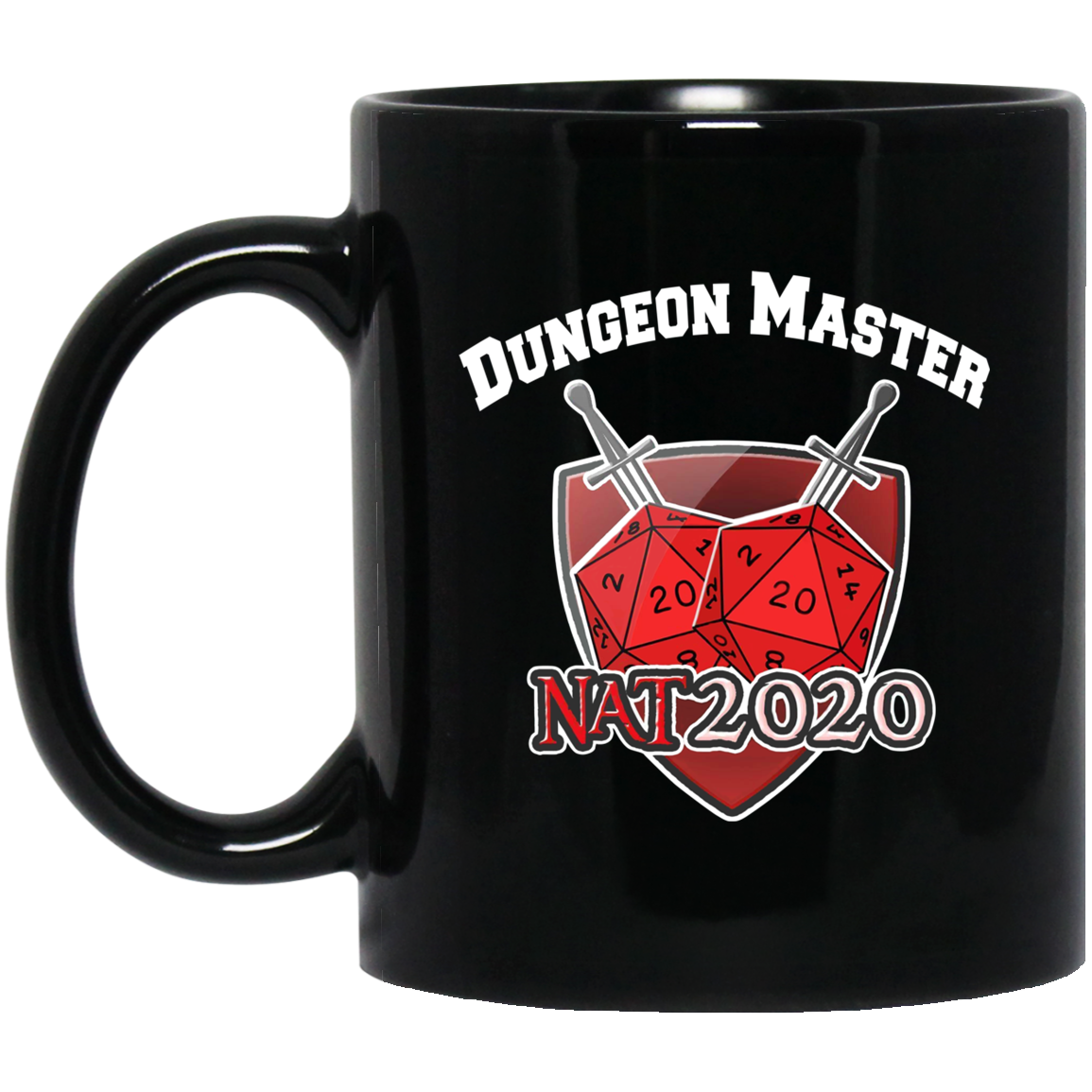 Dungeon Master Nat 20 DnD D20 Dungeons Dragons Mug