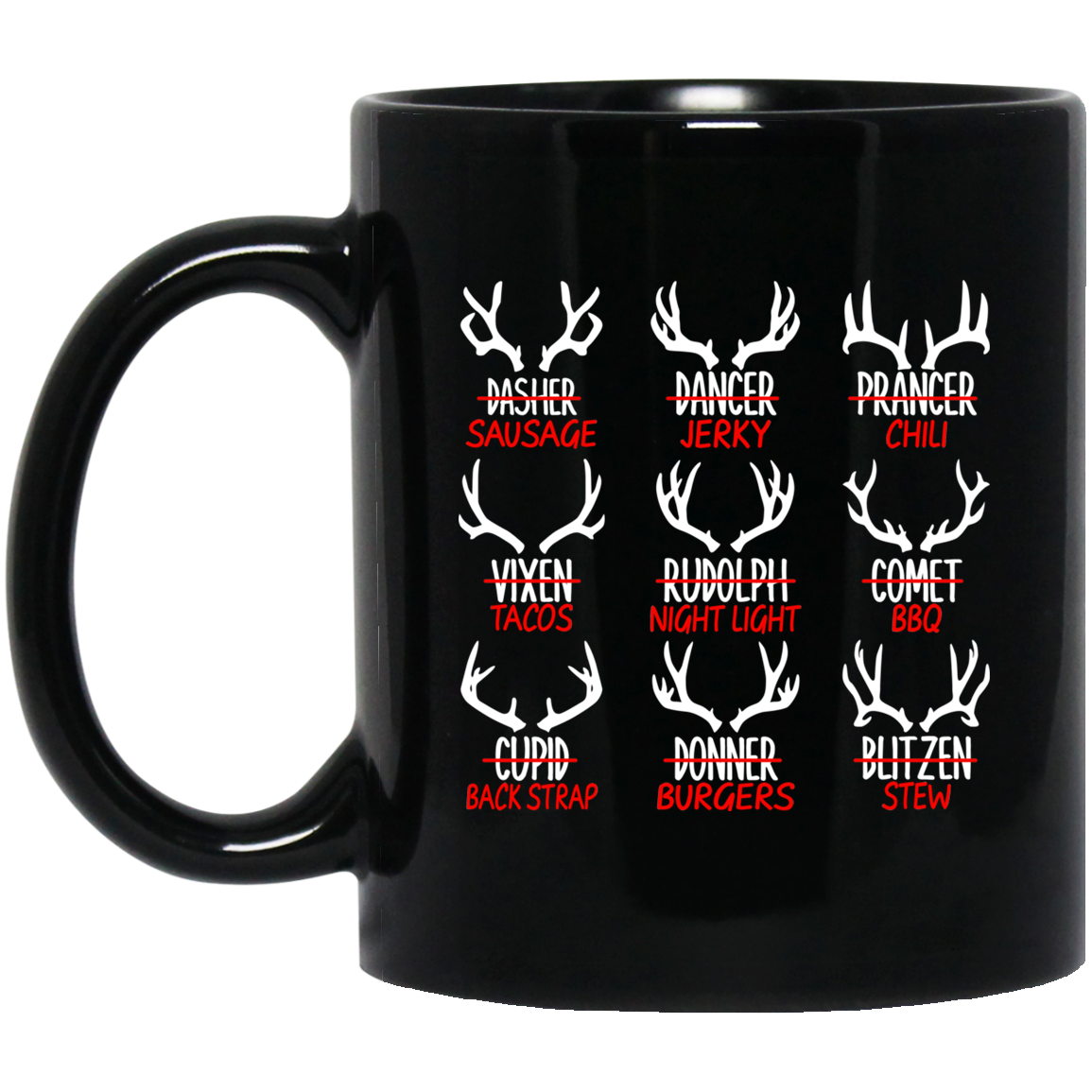 Sleigh My Name Christmas Sweater Sausage Jerky Chili Mug