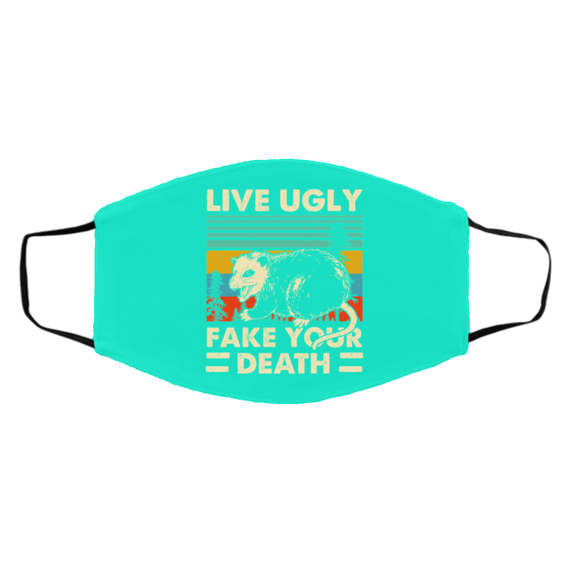 Opossum Live Ugly Fake Your Death Face Mask