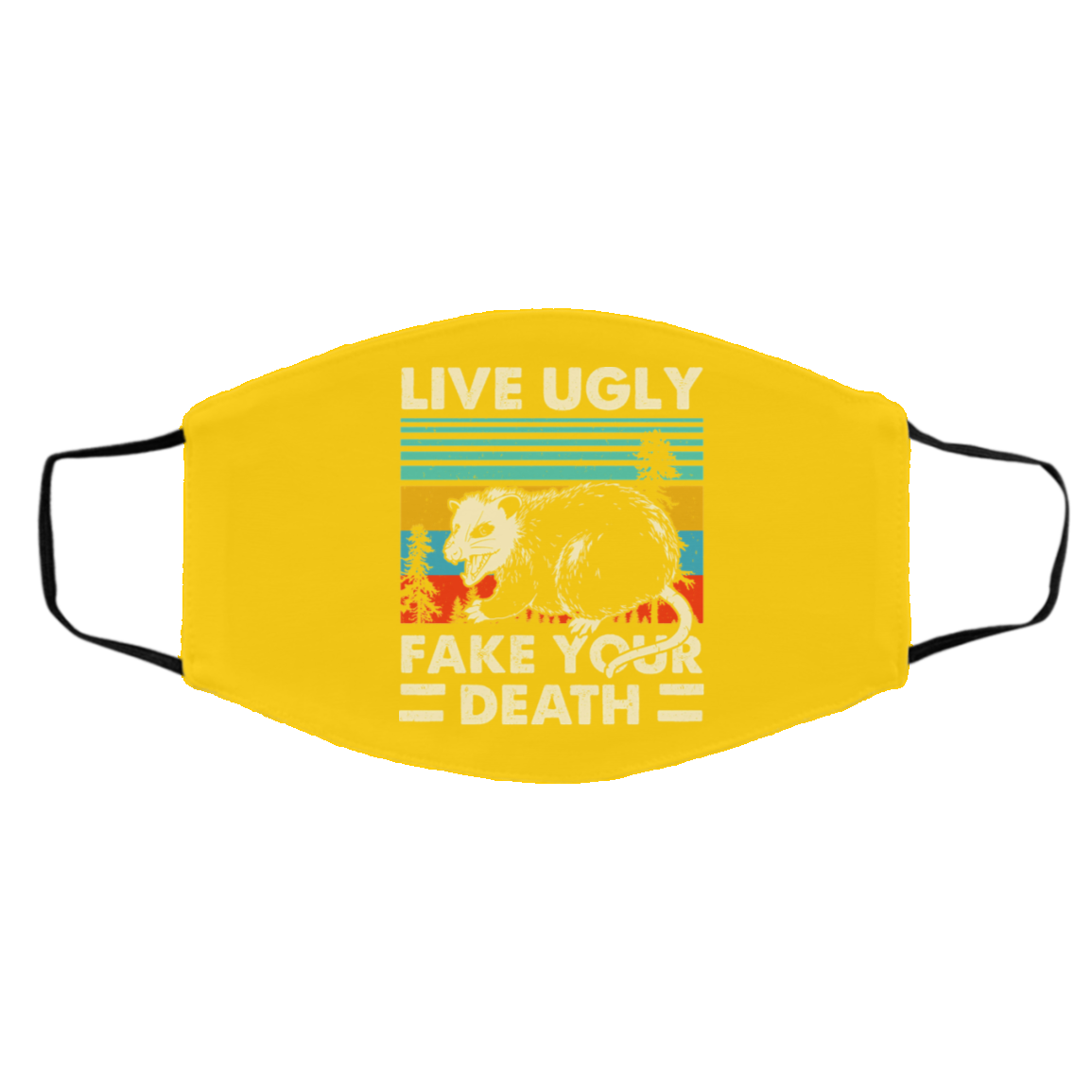 Opossum Live Ugly Fake Your Death Face Mask