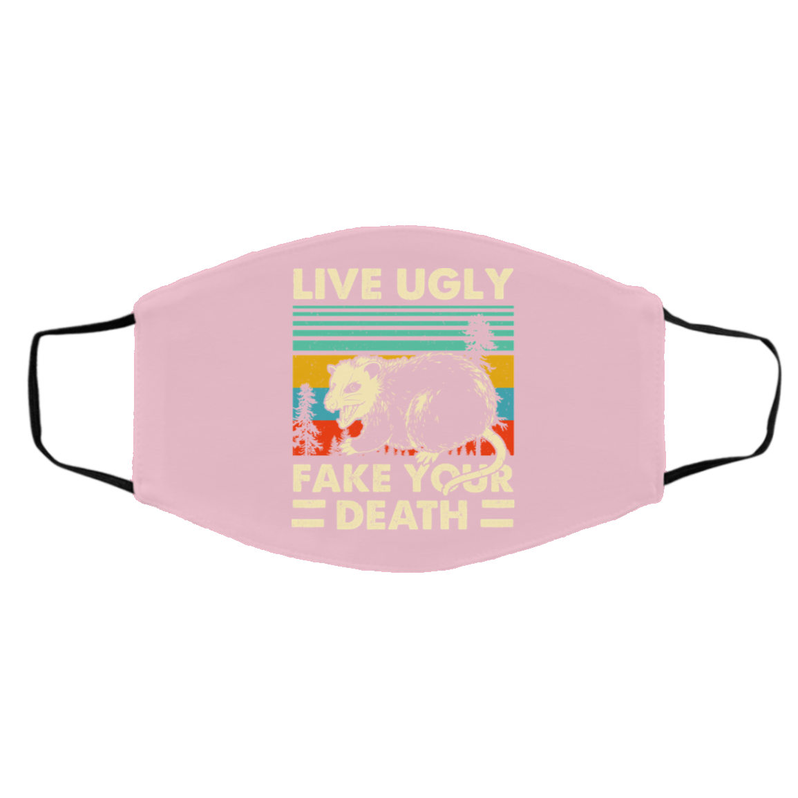 Opossum Live Ugly Fake Your Death Face Mask
