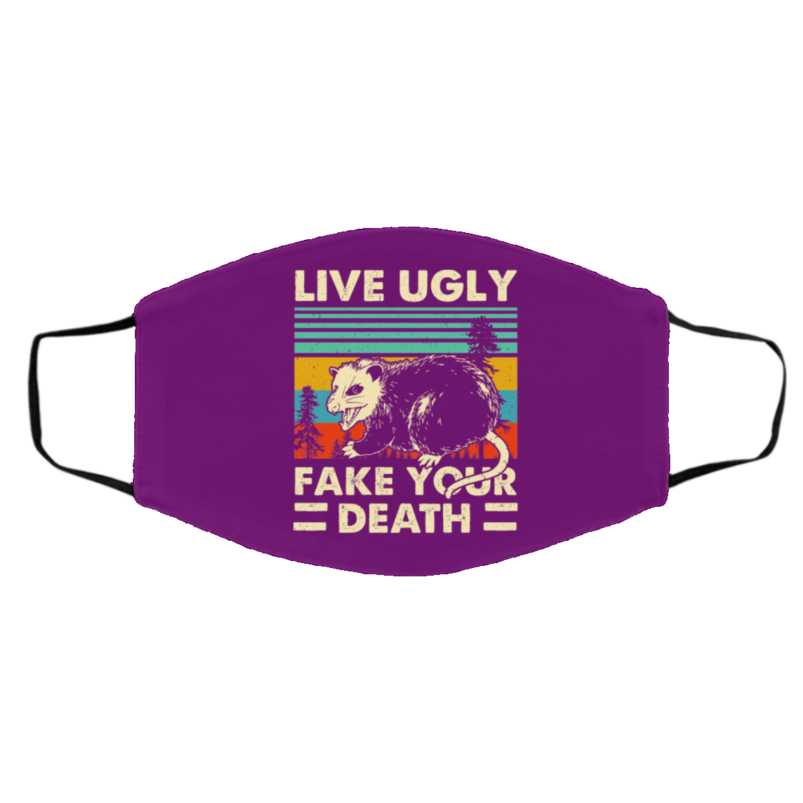 Opossum Live Ugly Fake Your Death Face Mask