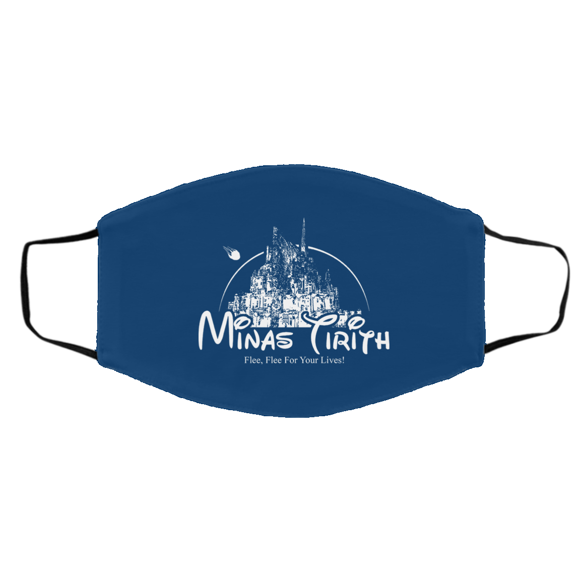 Minas Tirith Flee Flee For Your Lives Face Mask