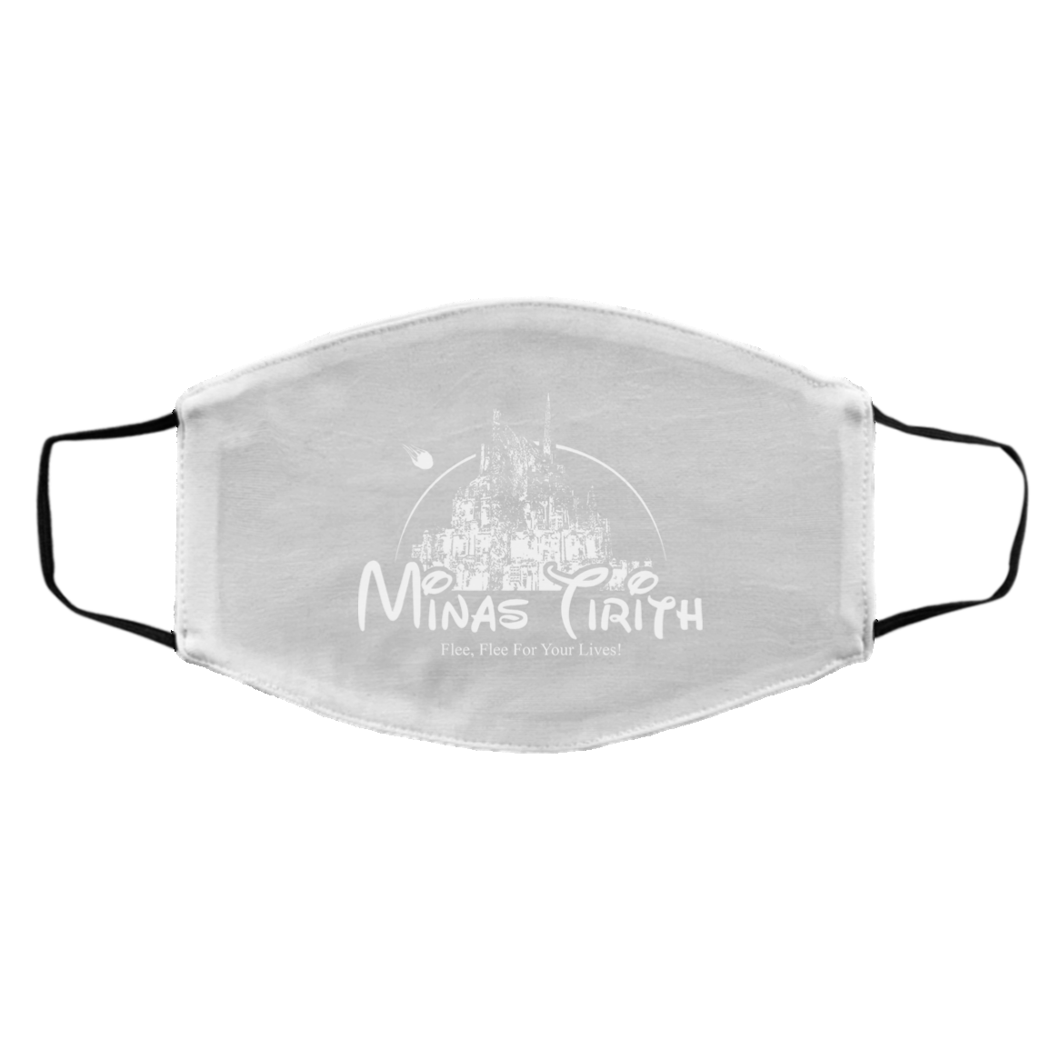Minas Tirith Flee Flee For Your Lives Face Mask