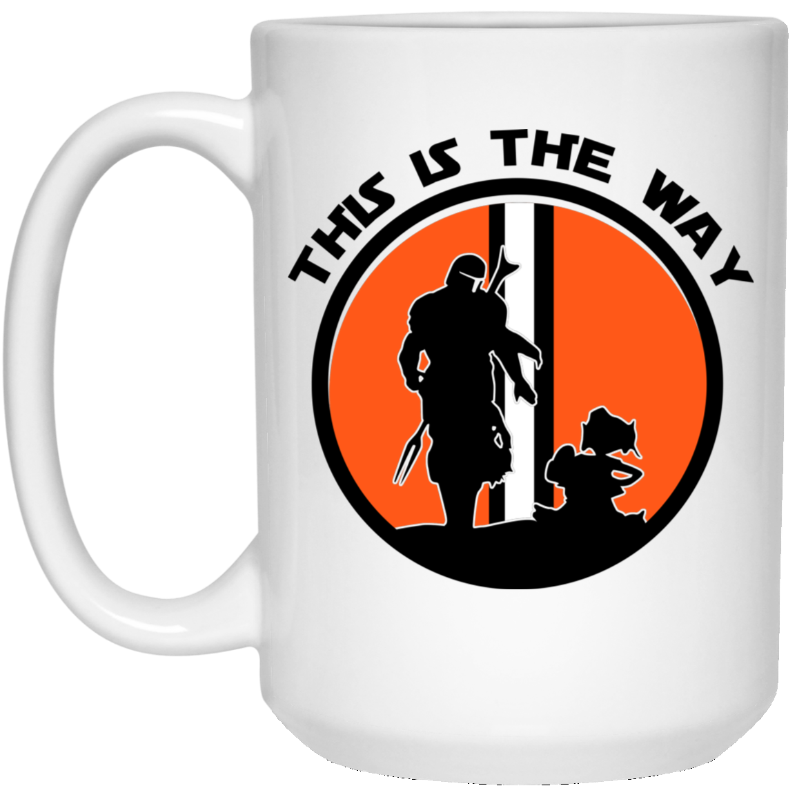 This Is The Way The Mandalorian Silhouette Star Wars Mug