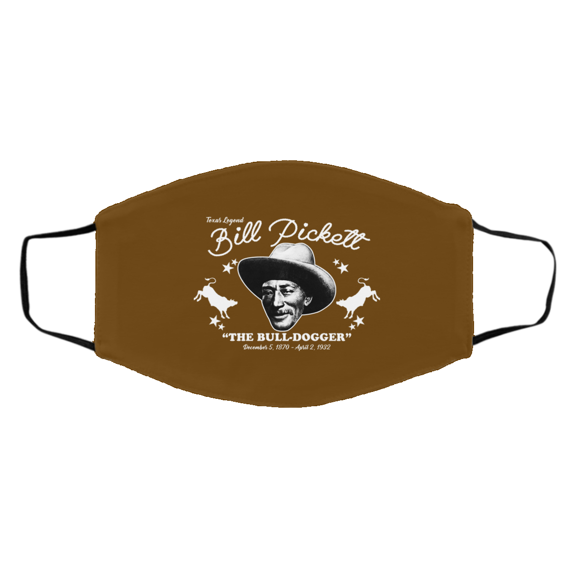 Bill Pickett The Bull-Dogger Face Mask
