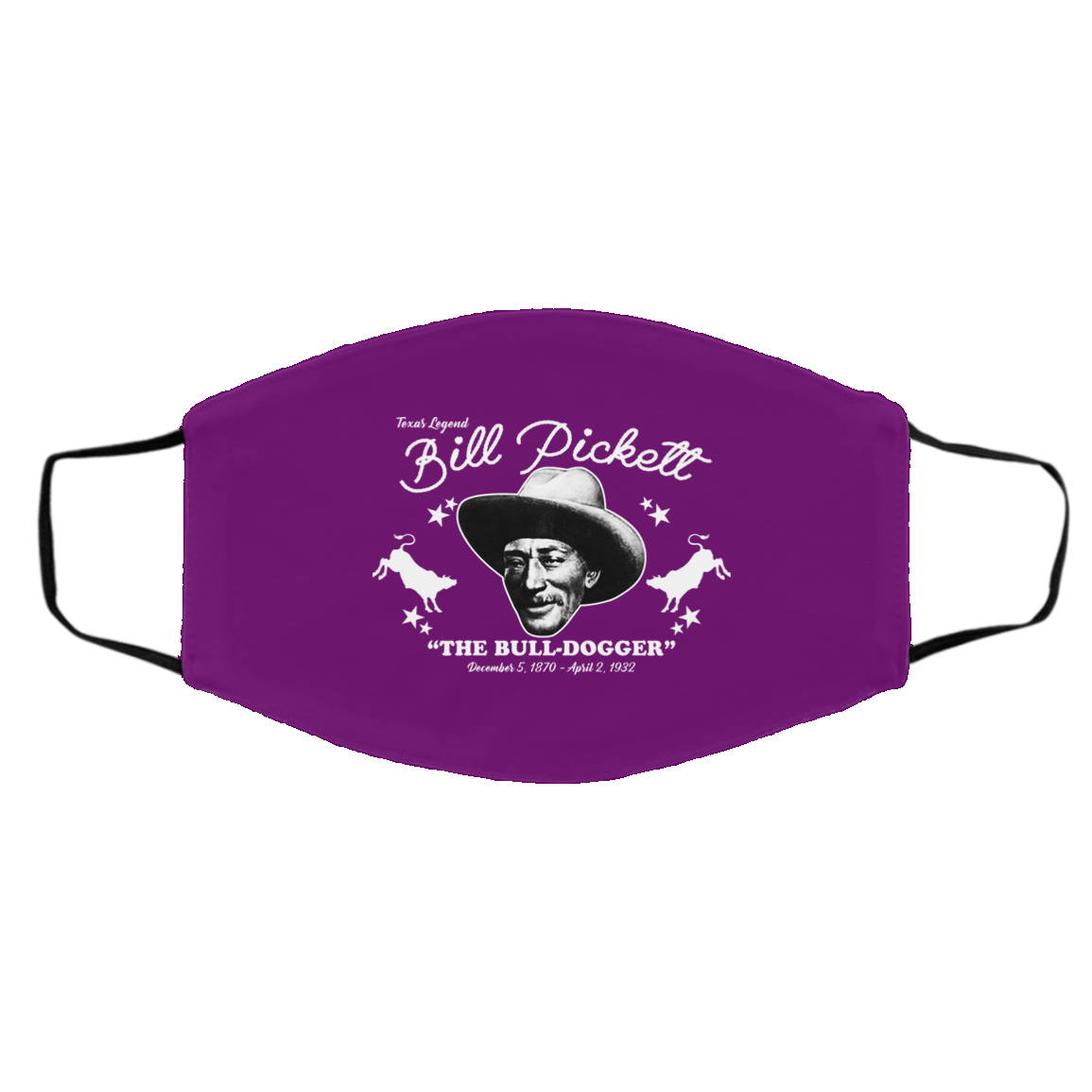 Bill Pickett The Bull-Dogger Face Mask