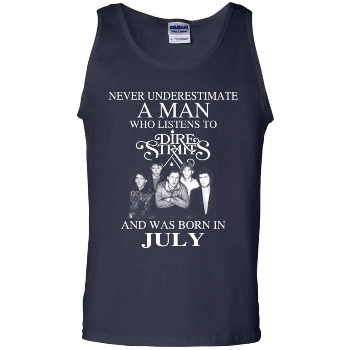 A Man Who Listens To Dire Straits And Was Born In July T-Shirts, Hoodie, Tank