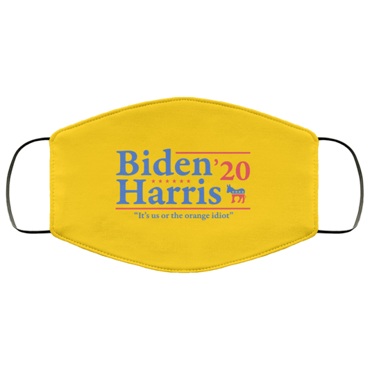 
	Joe Biden Kamala Harris 2020 It’s Us Or The Orange idiot Face Mask