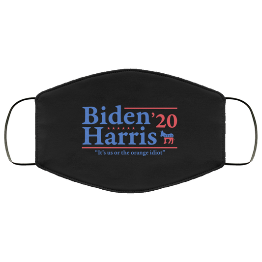 Joe Biden Kamala Harris 2020 It’s Us Or The Orange idiot Face Mask