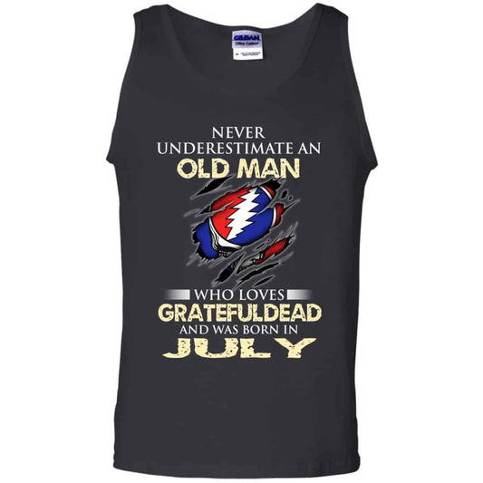 An Old Man Who Loves Grateful Dead And Was Born In July Shirt, Hoodie, Tank