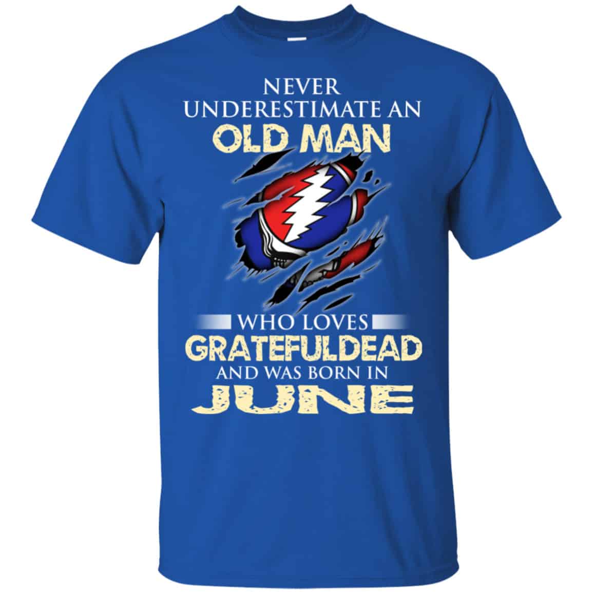 An Old Man Who Loves Grateful Dead And Was Born In June Shirt, Hoodie, Tank
