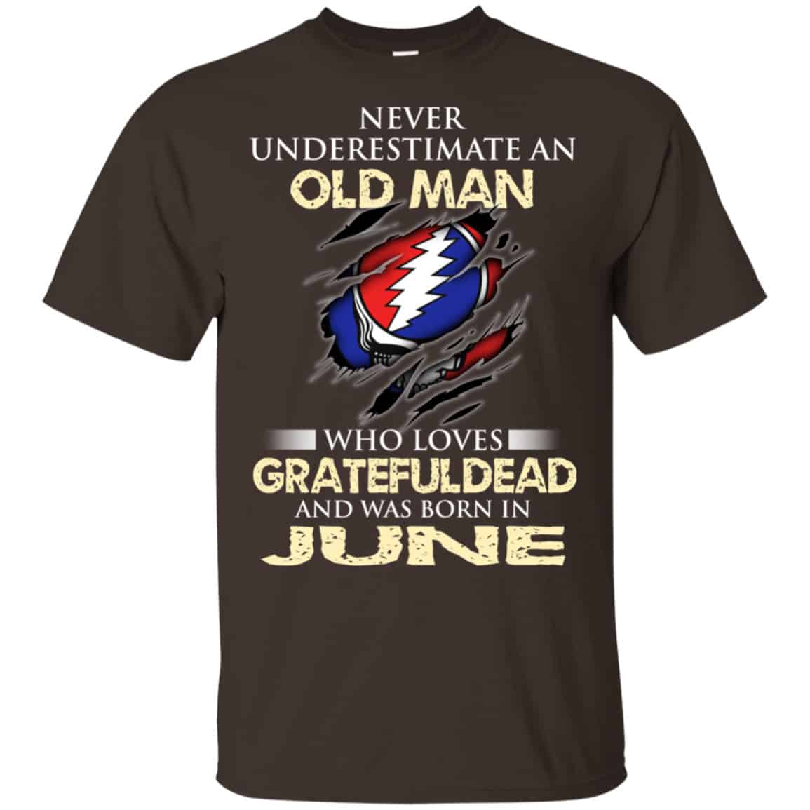 An Old Man Who Loves Grateful Dead And Was Born In June Shirt, Hoodie, Tank