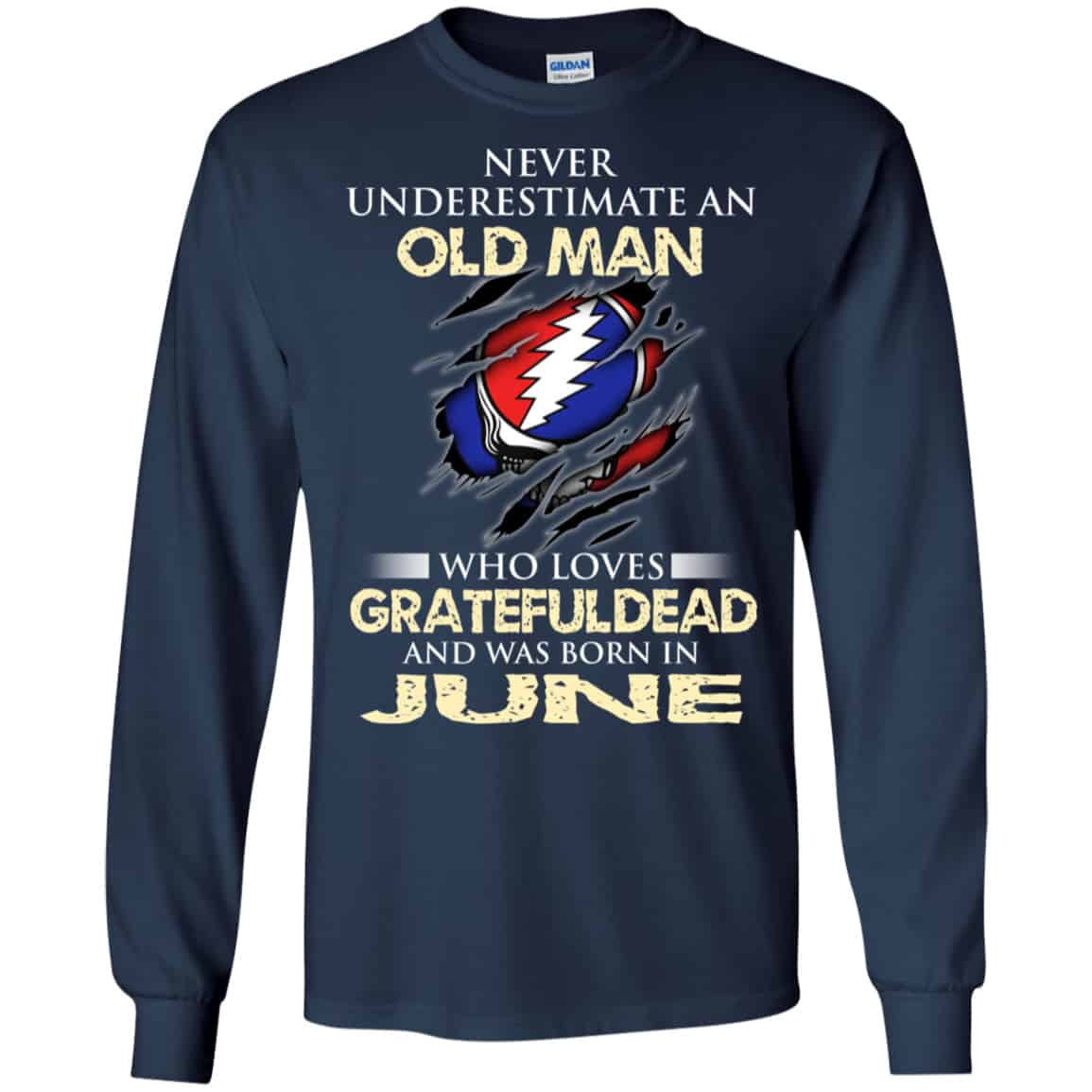 An Old Man Who Loves Grateful Dead And Was Born In June Shirt, Hoodie, Tank