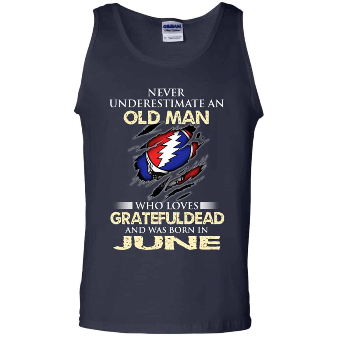 An Old Man Who Loves Grateful Dead And Was Born In June Shirt, Hoodie, Tank