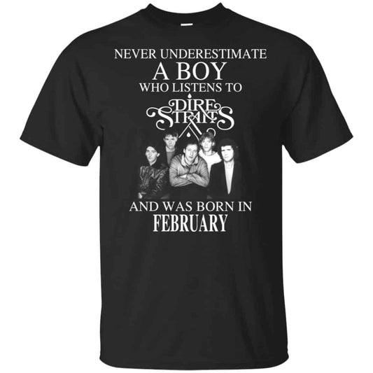 A Boy Who Listens To Dire Straits And Was Born In February T-Shirts, Hoodie, Tank