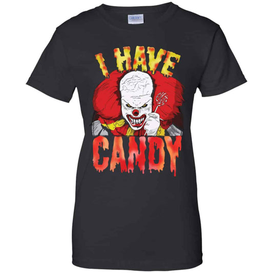 
	Halloween Scary Clown Shirt I Have Candy Horror Clown Shirt, Hoodie, Tank