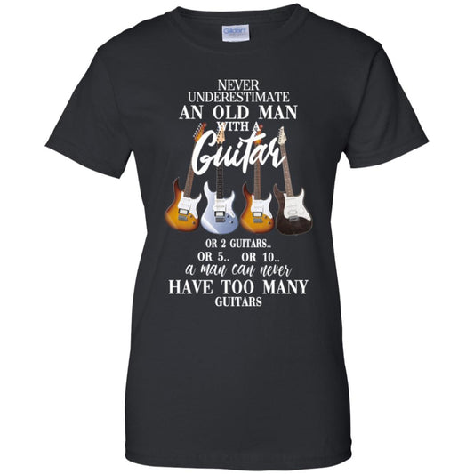 
	Never Underestimate An Old Man With Many Guitars T-Shirts, Hoodie, Tank