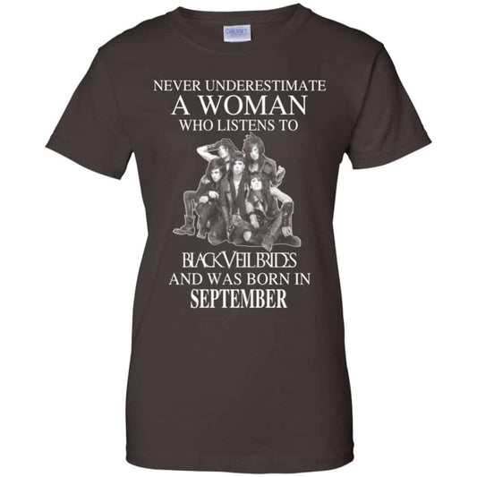 A Woman Who Listens To Black Veil Brides And Was Born In September T-Shirts, Hoodie, Tank