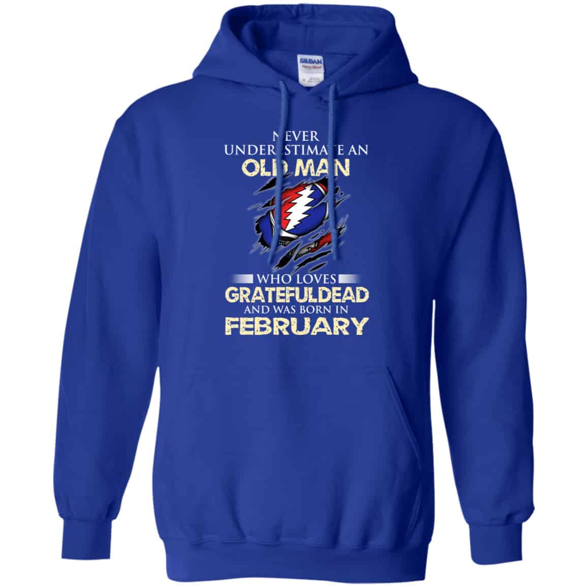 An Old Man Who Loves Grateful Dead And Was Born In February Shirt, Hoodie, Tank