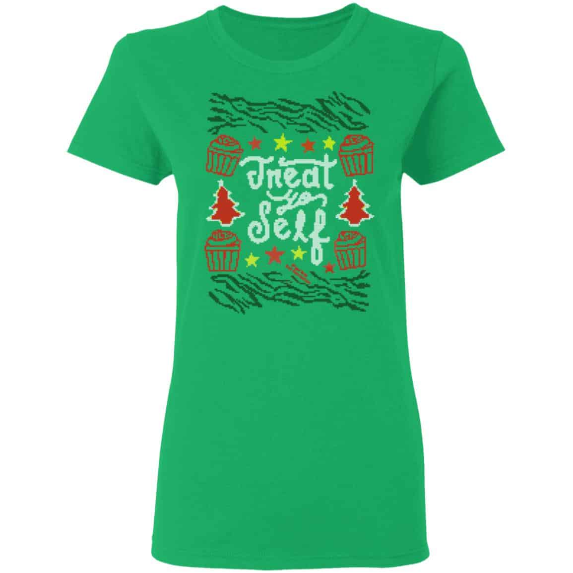 Parks and Recreation Treat Yo Self Ugly Christmas Sweatshirt Shirt, Hoodie